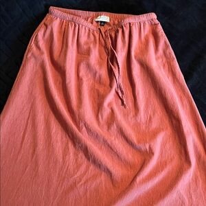 Universal Thread Women's Pinkish Orange Midi Skirt